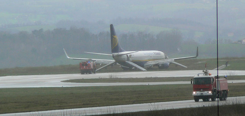 Sortie de Piste à Limoges - 737 de Rayanair