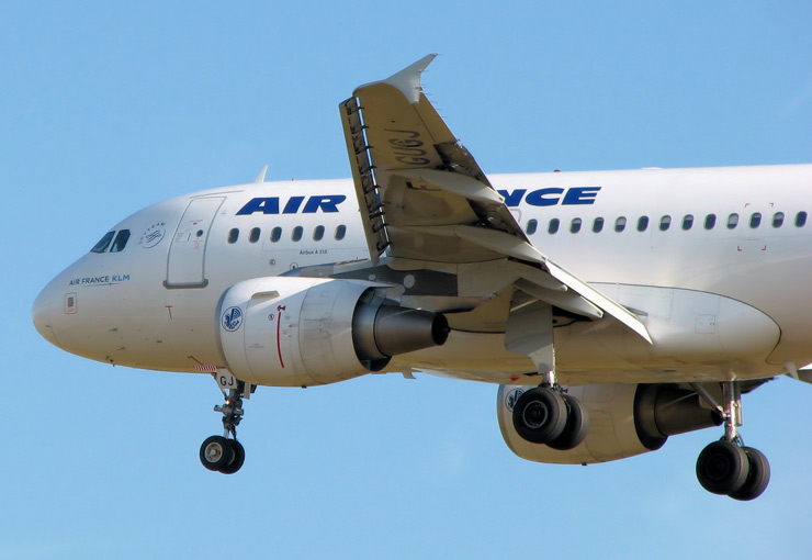 Airbus A318, volets, slats