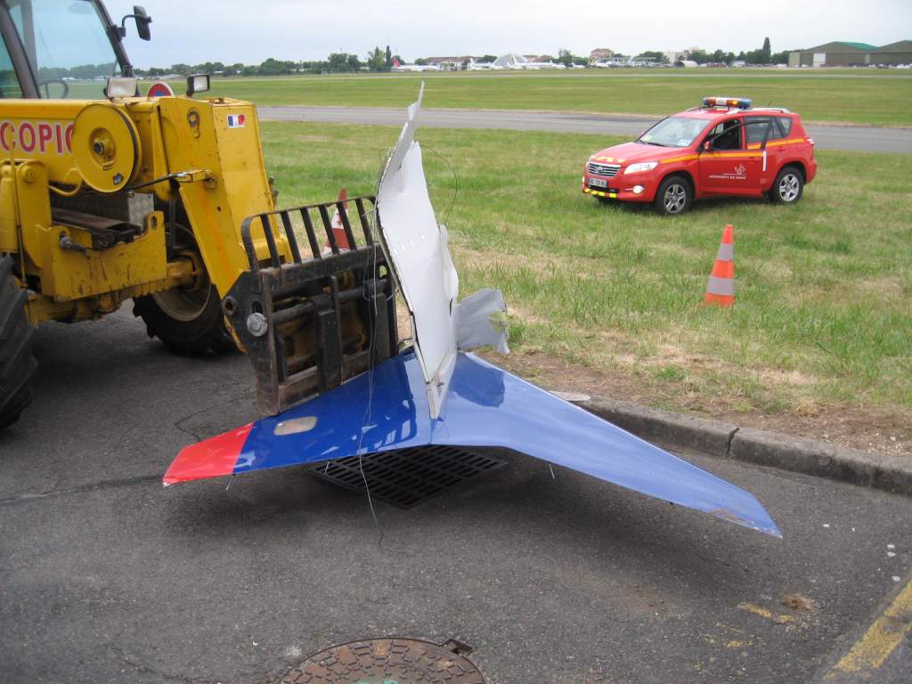 A380 Bourget Accident Aile