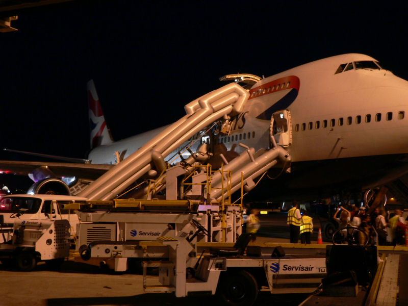 G-CIVB apres l'evacuation