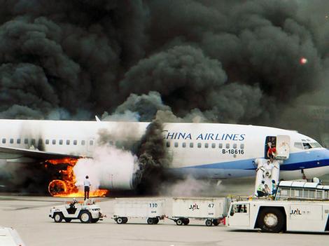 737-800 en feu